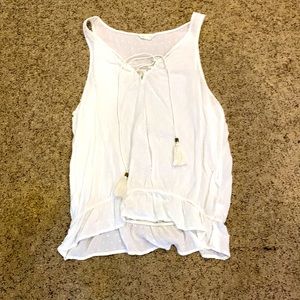 White see through top